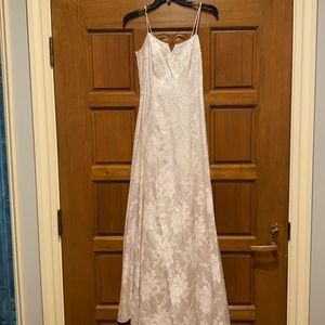 Silver/pink formal -